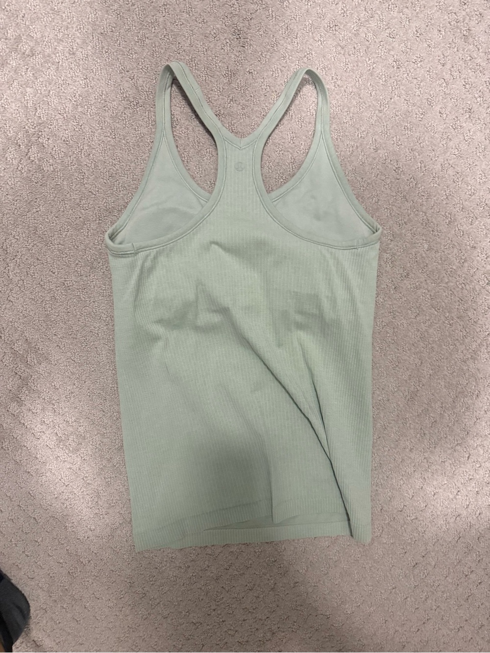Lululemon Ribbed Racerback Tank Top - Sage Green - Picture 2 of 3